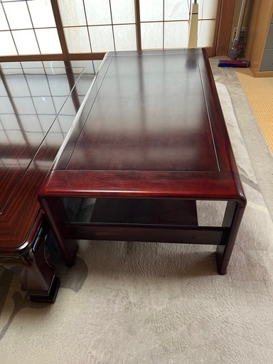 カリモク アンティーク座卓