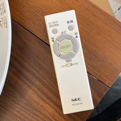 ☆値下げ☆　K2507-038 NEC LEDシーリングライト HLDZ12203 2020年製 リモコン付き 動作確認済み キズ汚れ有りの画像