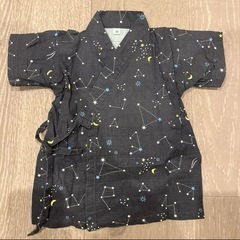 星柄　甚平　80 七夕　星座柄　夏祭り　浴衣の画像