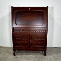 『MAPLE Fujiya』メープル不二屋 ライディングビューロー ライディングデスク デスク 机 マホガニー材 RWwri1の画像