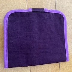 ポケットティッシュケース　パスポートケース　ラベンダー　刺繍　ソーイングセットの画像