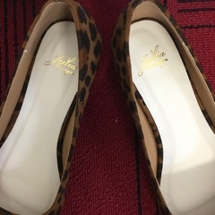 ‼️お値打ち価格‼️　レディース パンプス Sサイズ ヒョウ柄 ブラウン系の画像