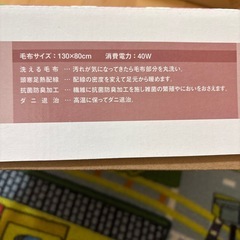 電気毛布の画像