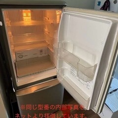 【お取引完了】2ドア冷蔵庫　National 　7/13以降引渡の画像