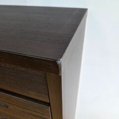 未使用訳あり 幅40.5 奥行30 高さ86.5 チェスト カウンター下収納 キッチン収納 ブラウン 木製 桐 リビング　桐チェストの画像