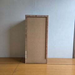 未使用訳あり 幅40.5 奥行30 高さ86.5 チェスト カウンター下収納 キッチン収納 ブラウン 木製 桐 リビング　桐チェストの画像