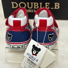 ミキハウス　ダブルB Bくん総柄スニーカーの画像