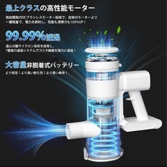【新品】コードレス掃除機 自立式 スティッククリーナー 伸縮 の画像