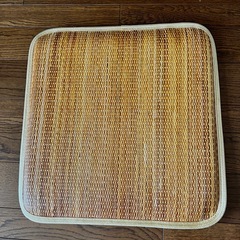 ベージュい草座布団　夏物　昭和レトロ 