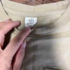 Tシャツワンピース ベージュ 120両サイドスリット入りの画像