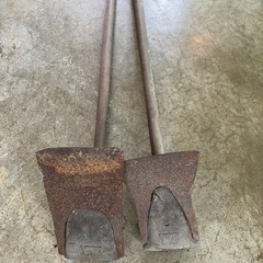 アンティーク風呂鍬　×2 昭和レトロの画像
