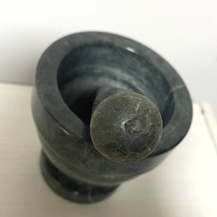 大理石　擦り鉢型インテリアの画像