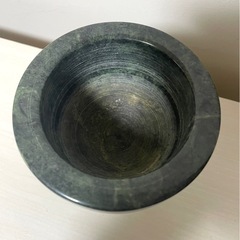 大理石　擦り鉢型インテリアの画像