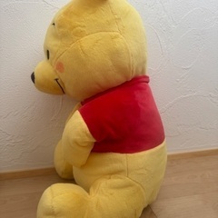ほぼ新品！プーさん　big ぬいぐるみ　グランデ　クレーンゲームの画像