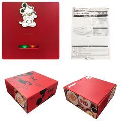 25R251  Disny ホットサンドメーカー TSH-701D レッド ドウシシャ 中古品の画像