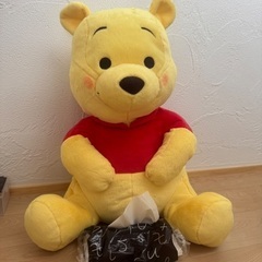 ほぼ新品！プーさん　big ぬいぐるみ　グランデ　クレーンゲームの画像