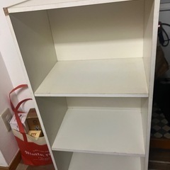 【あげます】白のカラーボックス