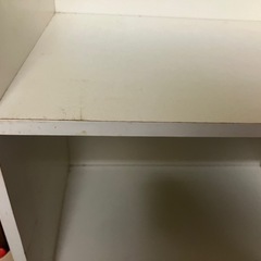 【あげます】白のカラーボックスの画像