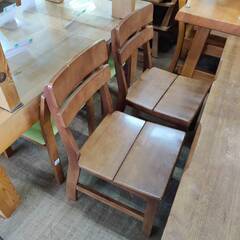 【愛品倶楽部柏店】サカイ工芸 ベンチダイニング4点セット パウエルの画像