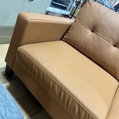 大人気！！　2人掛けソファ　レザー系　インテリア家具　おしゃれ
の画像
