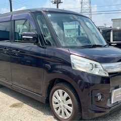 【支払総額17.8万円】h26年式スペーシアカスタム車検令和9年2月機関良好 パワスラ TV 自動ブレーキ付き お手頃ハイトワゴン！の画像