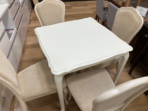 【軽トラック90分無料貸出サービス有】ダイニング5点セット　東海家具