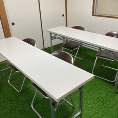 長机、パイプ椅子の画像