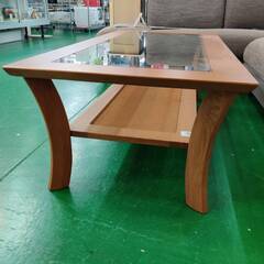 【愛品倶楽部柏店】ナガノインテリア NAGANO INTERIOR ガラスはめ込みセンターテーブルの画像