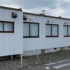 6連棟　プレハブハウス 店舗 ユニットハウス ガレージ コンテナ プレハブ事務所 物置倉庫 仮設コンテナの画像