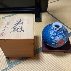 有田焼　花瓶　木箱付き の画像