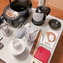 炊飯器+キッチン器具セット