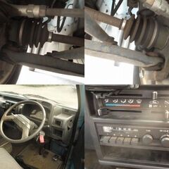 値下げ　希少　旧車　ミニキャブトラック　エアコン冷えます　軽トラ　走行距離少ない　４WDパートタイム　取説　修復歴無し　U42T 青　大宮発の画像