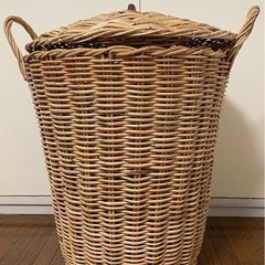 【美品】IKEA ランドリーボックス／折りたたみ収納／洗濯カゴ