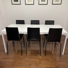 IKEA イケア　伸長式ダイニングテーブル　120〜180×75 