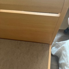 シングルベッド　木フレームのみの画像