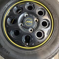 4本　ホイール　付き　タイヤ　セット R12　ハイゼットカーゴ　軽バンの画像