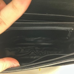 I 2507-133 ハンドバッグ ブラック 中古美品の画像