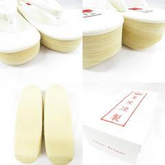 Calen Blosso (カレンブロッソ) 草履 カフェぞうり 菱屋 カレンブロッソ Calen Blosso Mサイズ 23.5～24.5cm適応 オフホワイト カジュアル 履物 日本製 新品 【キモノオフ野々市若松店】の画像