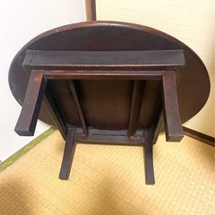レトロ　ちゃぶ台　直径57センチの画像