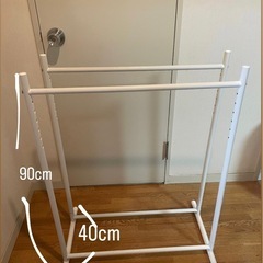 【お譲り先決まりました】ジャンク品　ハンガーラックの画像