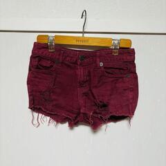 INGNI ショートパンツ S ダメージ カラーデニム ダメージデニム イングの画像