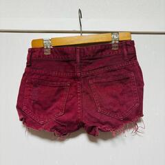 INGNI ショートパンツ S ダメージ カラーデニム ダメージデニム イングの画像