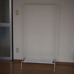 美品 イケア ハンガーラック ホワイト 配達設置対応 BRUKS...