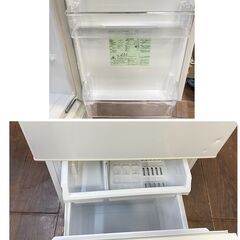 ジ263/ アクア AQUA 冷凍冷蔵庫 126L AQR-E13J 2019年 右開きドア 耐熱100℃テーブル 低温フリーケースの画像