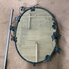 1m 大きい葡萄のウォールミラー 100cm × 70cm アイ...