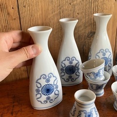 徳利　猪口　セット　印判の画像