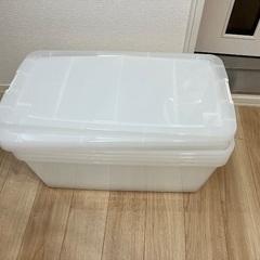 アイリスオーヤマ　プラスチック衣装ケース(蓋・キャスター付き)4個セット