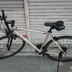 美品☆UNIZE[ユニゼ]UJL70A (ジェイL) 700cクロスバイク アルミ/21speed/マットシルバーの画像