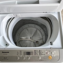 パナソニック　5キロ洗い洗濯機　NF-F50B12 　2019年製の画像
