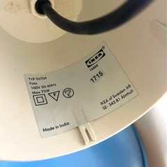 IKEA 照明　電球付き　1年ほど使用の画像